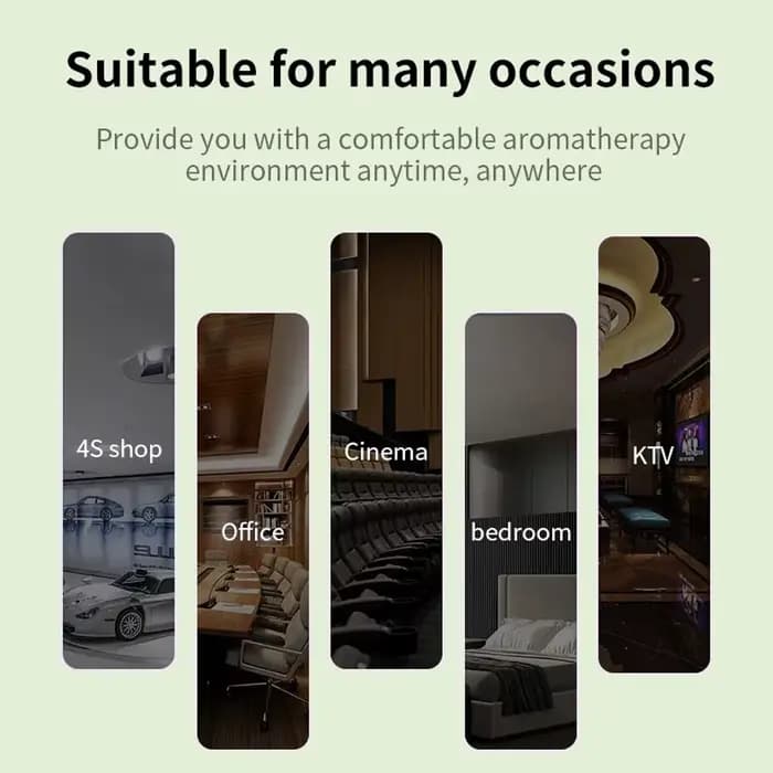 TEABLUM – diffuseur d'arôme 500ML, diffuseur d'huile essentielle Bluetooth pour la maison, parfum d'ambiance, climatisation, oasis aromatique électrique, désodorisant