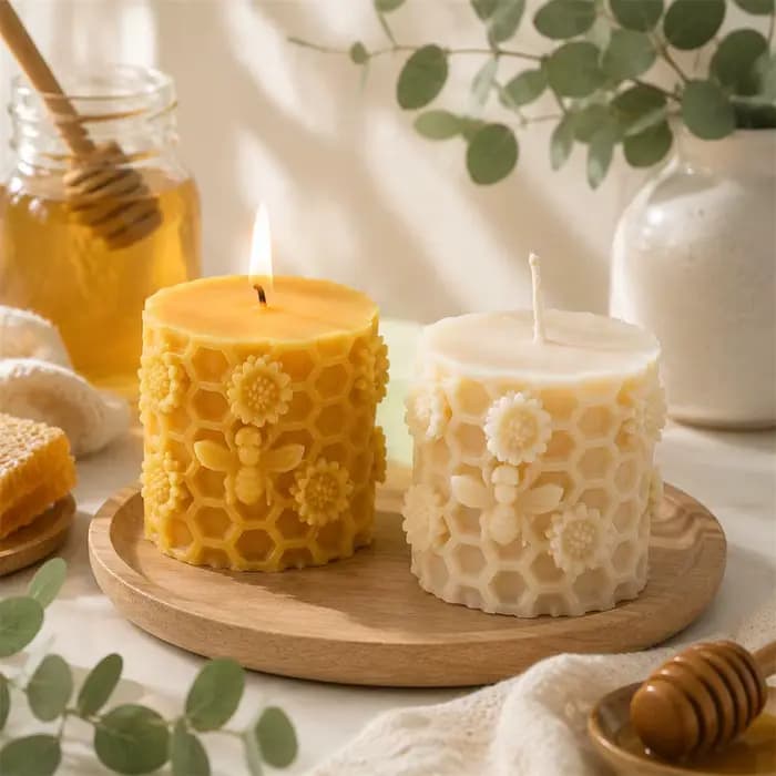 Moule en silicone nid d'abeille pour bougies DIY