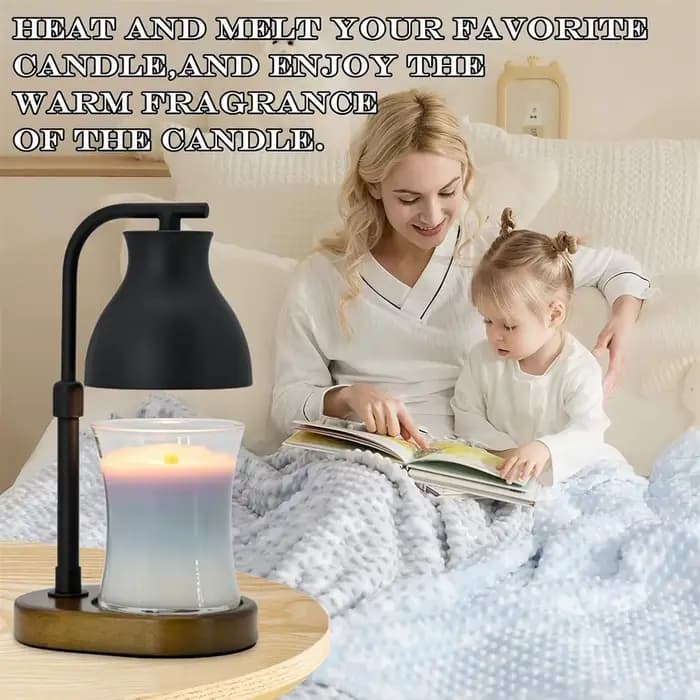 Lampe chauffe-bougie avec minuterie - Lampe chauffe-bougie électrique réglable, cadeaux d'anniversaire pour nouvelle maison, chauffe-bougie