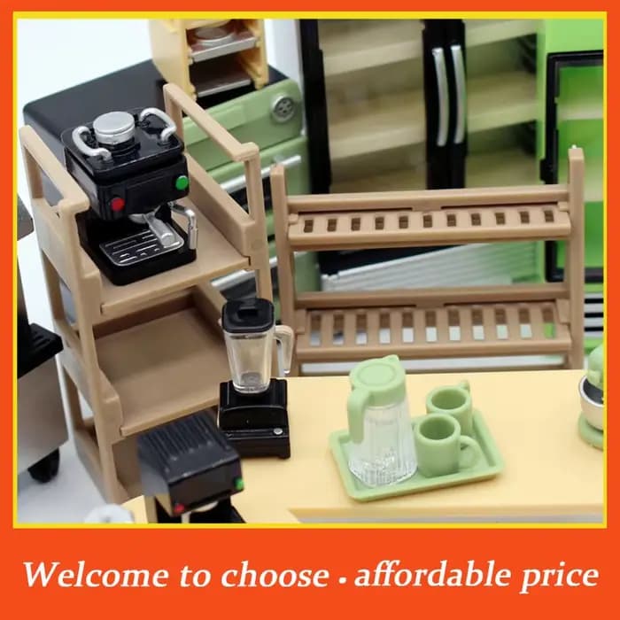 Miniature de maison de poupée, accessoires de mobilier, table ronde miniature DIY, modèle de micro-scène, jouets pour chambre à coucher et famille