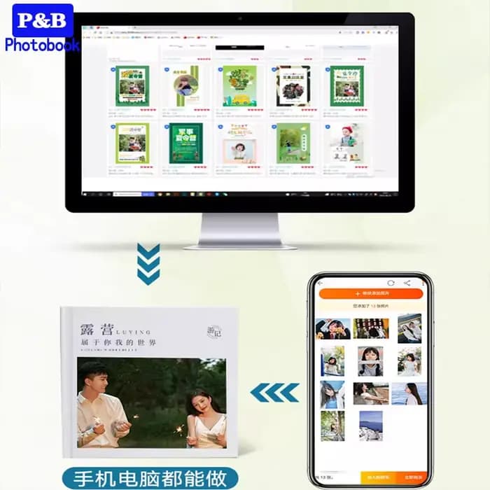 Livre photo de 6 pouces pour photos personnalisées