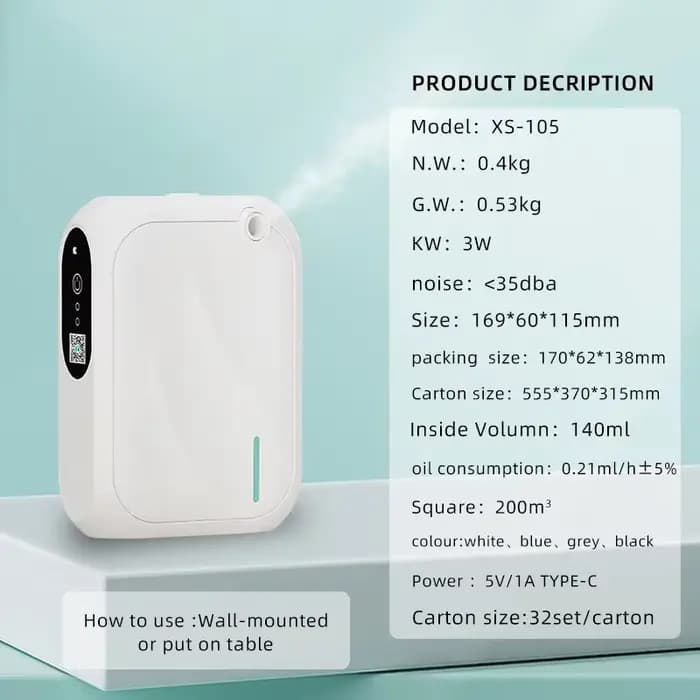 Diffuseur de parfum d'hôtel 140ML