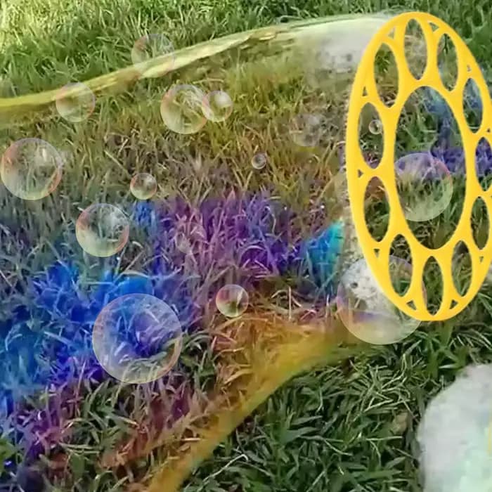 Ensemble de grandes baguettes à bulles, jouets, grande machine de fabrication de bulles avec plateau pour enfants et adultes, cadeaux de fête d'été en plein air, jeux d'anniversaire