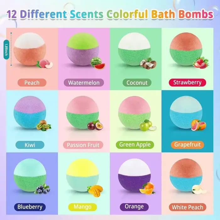 12 bombes de bain pour enfants par boîte avec des jouets surprise à l'intérieur, offrant une expérience de bain de niveau spa pour les enfants