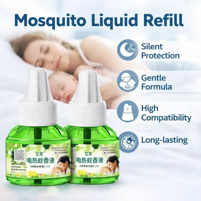 1/2/3 pièces Recharge liquide anti-moustiques électrique, Répulsif anti-moustiques sans odeur, Répulsif anti-insectes