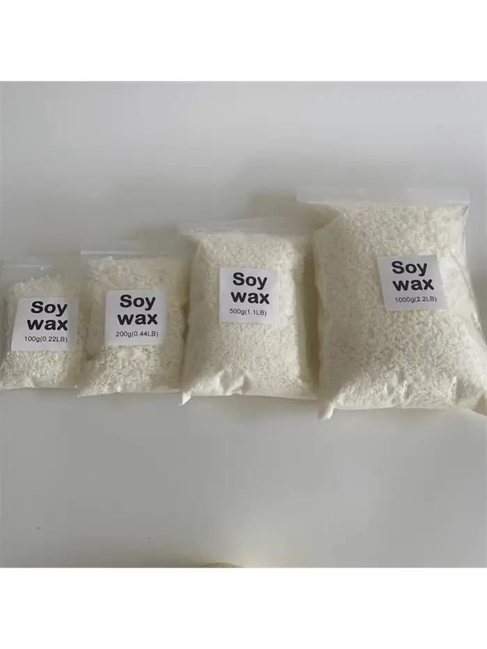 50g-1000g 100% cire de soja naturelle Paraffine matériel pré-soy cire-noyau blocs de cire de soja naturelle pour bougies maison de haute qualité