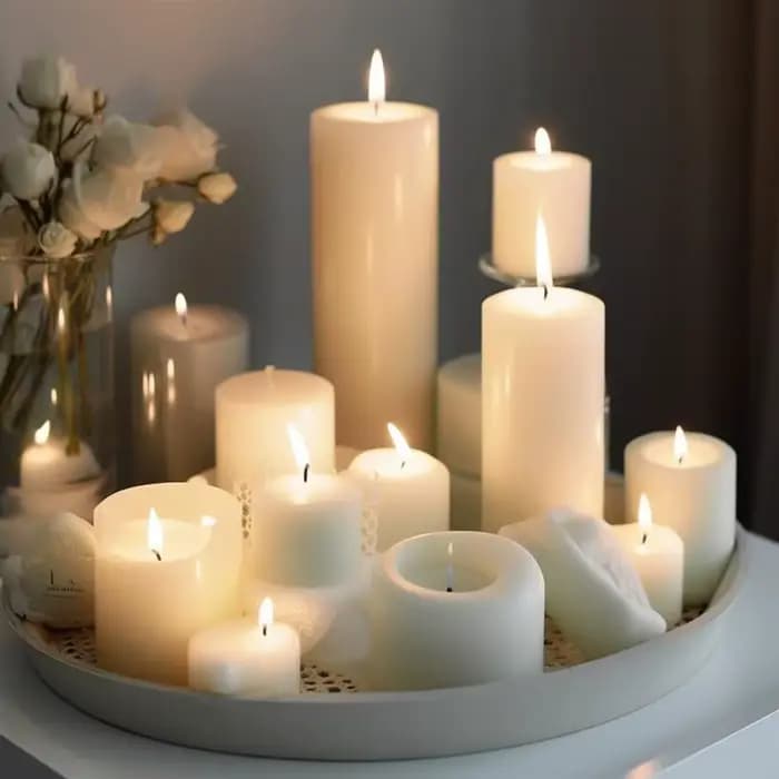 Mèches de bougie sans base, noyau en pur coton pour bricolage, cire, bougies faites à la main, outils exécutifs, avertissement sans fumée, 8 ~ 20cm, 50 pièces