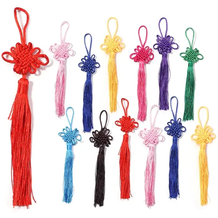 Glands de fortune avec nœuds chinois faits à la main, pour cadeaux du nouvel an, Festival de printemps, rideaux de décoration artisanale, accessoires pour la maison, 10/20 pièces
