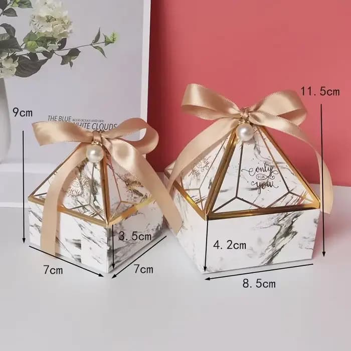 Boîte à Bonbons Bronzante Tour de Gemmes, Emballage Cadeau de Mariage, Uniquement pour Vous, Boîte Cadeau en Papier pour Bonbons au Chocolat, ixPréChristophe
