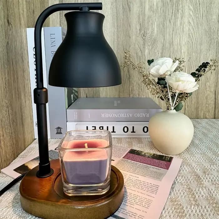 Lampe chauffe-bougie avec minuterie - Lampe chauffe-bougie électrique réglable, cadeaux d'anniversaire pour nouvelle maison, chauffe-bougie