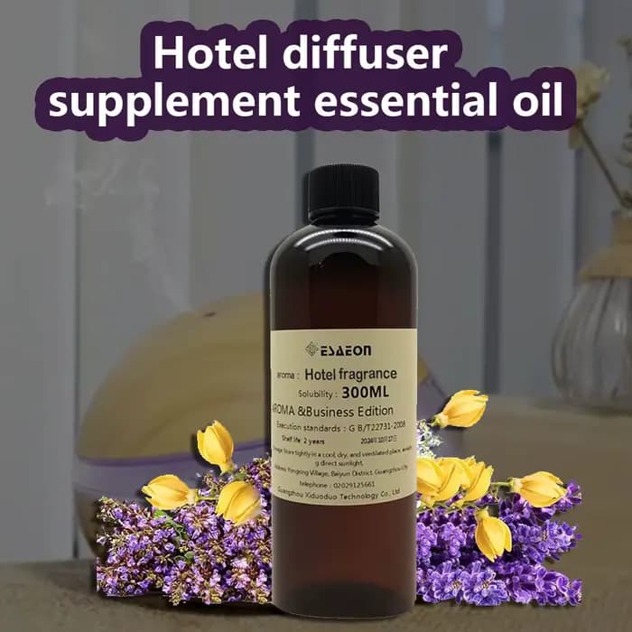 ESAEON 300ml (10.15 fl.oz) Huiles Essentielles de Fleur de Gardénia - Liquide de Recharge pour Diffuseur d'Hôtel/Bar