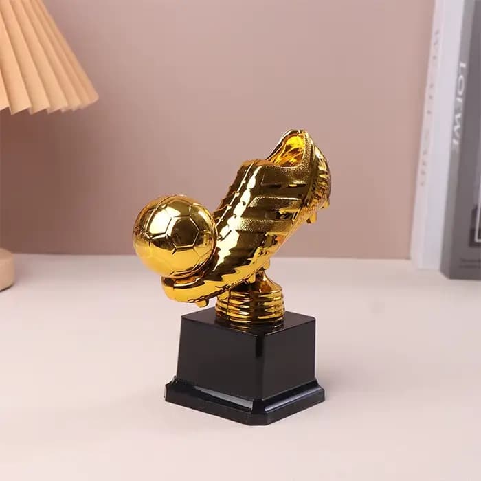 Trophée de football européen en forme de chaussure dorée, prix du meilleur buteur, souvenir pour les fans, cadeau artisanal
