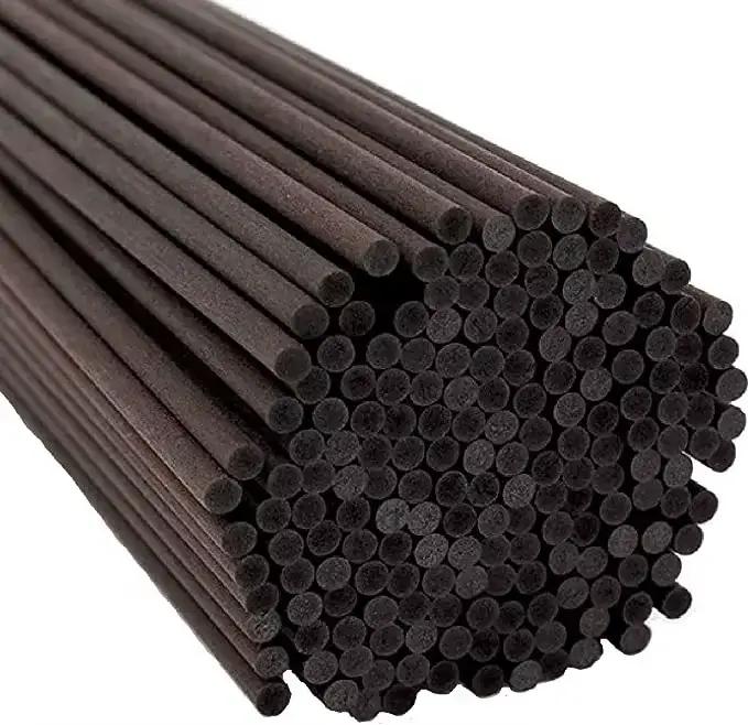 1000 pièces 3/4/5MM X L40/35/30/25/22/15CM bâtons de diffuseur de fibres noires pour diffuseur de roseaux bâtons volatiles de fibres de parfum pour la décoration de la maison