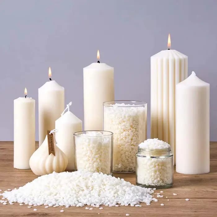 Particules de cire de soja naturelle 500g/1Kg, matière première pour bougies d'aromathérapie, 100% sans additifs, utilisées pour la fabrication de bougies DIY
