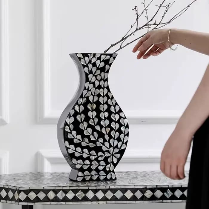 Vases de luxe Arrangement floral pièce maîtresse esthétique Vases Table à manger bouteilles de fleurs modernes salon décoration de la maison
