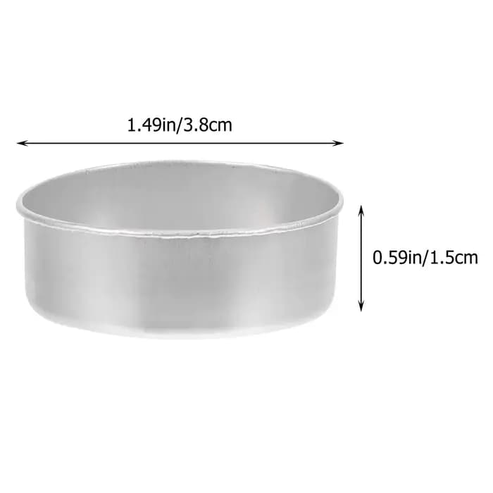 100 ensembles de tasses à bougie chauffe-plat en aluminium, boîtes de base de bougies durables, étuis vides en fer blanc, bougies multifonctions, fournitures de fabrication