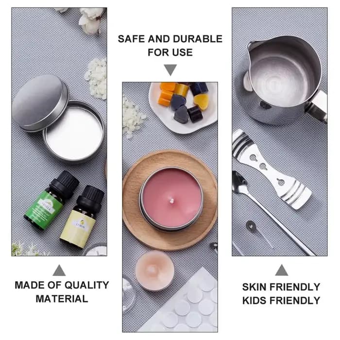 Kit de fournitures de bricolage de cire d'abeille, arts et artisanat, cadeaux faits à la main pour anniversaire, fête de mariage, exécutif de bougie, 1 ensemble
