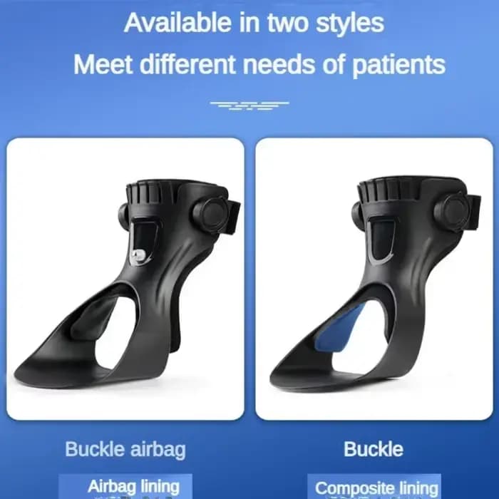 Orthèse de pied tombant AFO AFOs, Support de cheville avec boucle réglable confortable pour les chaussures d'accident vasculaire cérébral de l'hémiplégie, marche