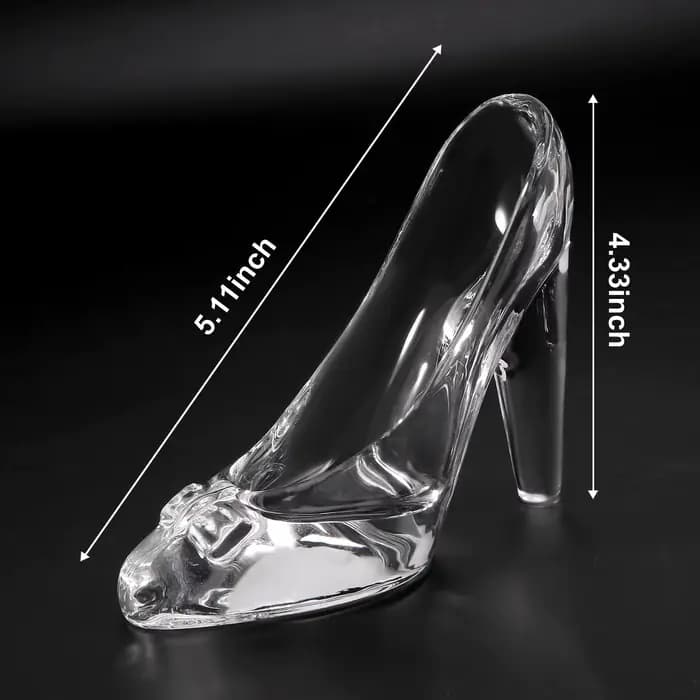 Chaussures à talons hauts Cendrillon en verre cristal, décoration d'intérieur, cadeau d'anniversaire, mariage, figurAuckland, mini-indicateur, ornement