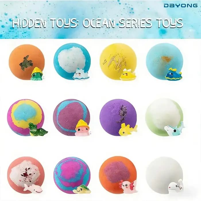 Ensemble de balles de bain pour enfants, bain moussant surprise pour hydrater, accessoires de bain créatifs pour la maison, cadeau amusant pour les enfants
