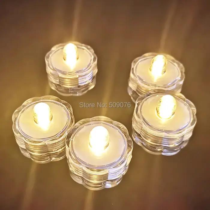 Bougie LED sans flamme, 6/12/24 pièces, bougie LED étanche, lumière de décoration pour mariage, Floralytes