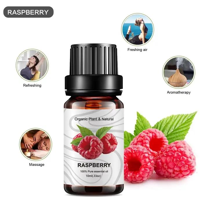 10ml huile essentielle plante organique 33 sabores bricolage aromathérapie plâtre bougie savon faisant arôme parfum
