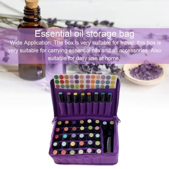 Étui pour huiles essentielles 38 fentes 5ML 10ML 15ML, boîte d'huile essentielle de parfum, support de transport Portable de voyage, sac de rangement pour vernis à ongles