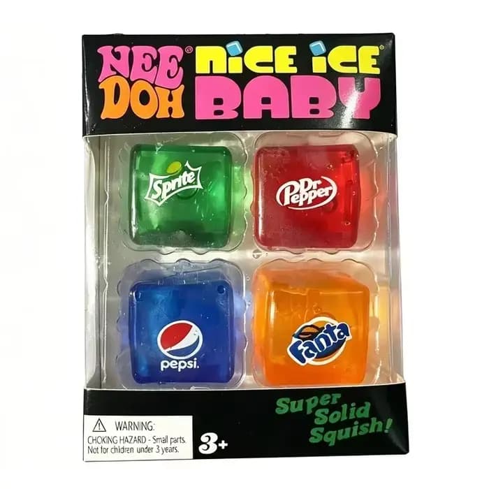 Ensemble HOT / Squishy Needoh / Nice Cube Schylling / Outil sensoriel anti-stress / Jouet sensoriel pour l'anxiété et la concentration / Cube sensoriel pour adultes et enfants