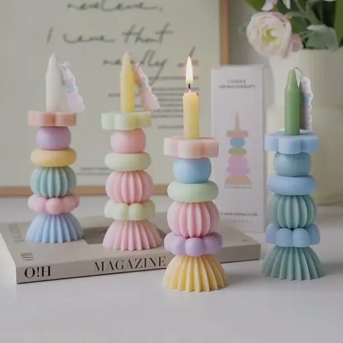 Bougie parfumée à longue tige, bricolage, aromathérapie, cire de soja, pour mariage, anniversaire, fête, décoration de la maison