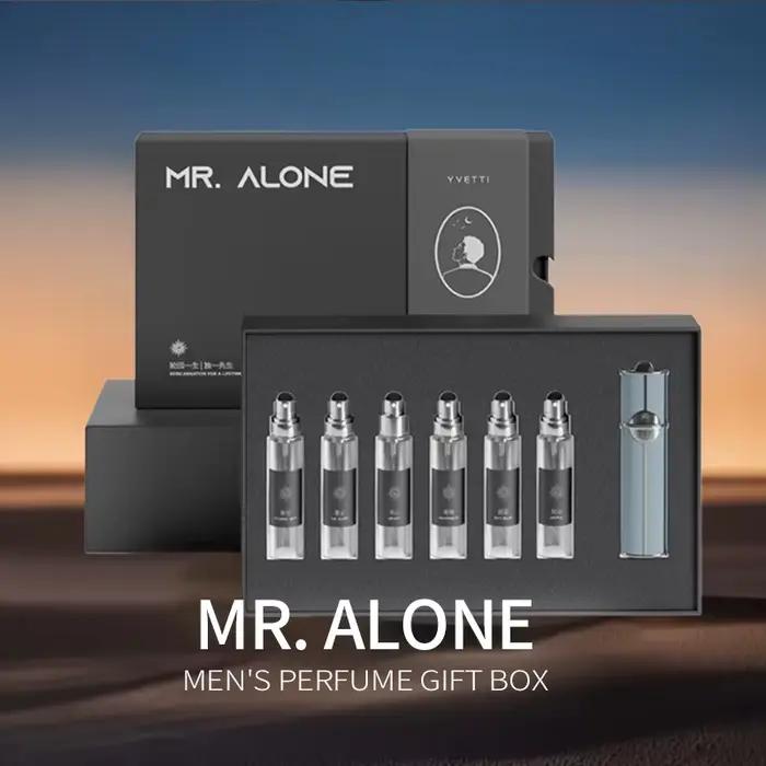 Coffret Cadeau d'Échantillons de Parfum Boisé de Luxe pour Homme, Eau de Toilette en Spray (7*12ML), Mini-Ensemble de Parfums Romantiques pour la Saint-Valentin
