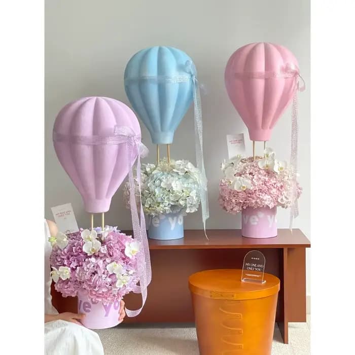 Emballage de fleur de ballon à air chaud