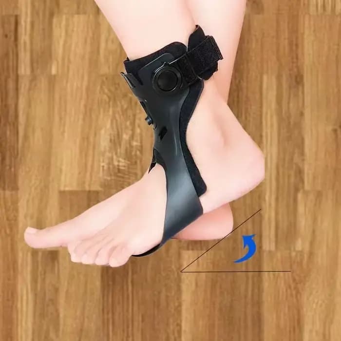 Orthèse de pied tombant AFO AFOs, Support de cheville avec Airbag gonflable confortable pour les chaussures d'accident vasculaire cérébral de l'hémiplégie, marche