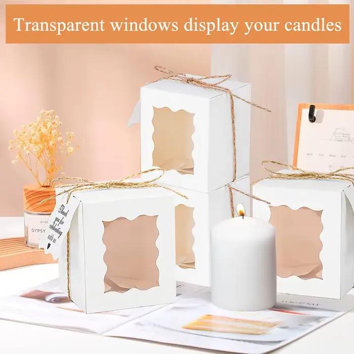 Coffrets cadeaux pour bougies en papier Kraft
