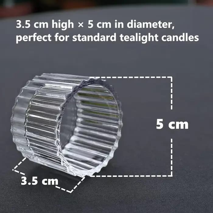 ABYN-bougies chauffe-plat transparentes, ensemble de 24 bougeoirs en verre pour centre de Table, pour mariage, fête d'anniversaire, maison
