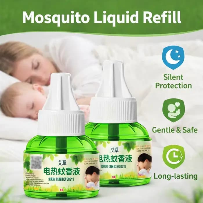 1/2/3 pièces Recharge liquide anti-moustiques électrique, Répulsif anti-moustiques sans odeur, Répulsif anti-insectes