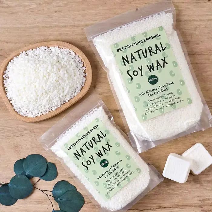 Particules de cire de soja naturelle 500g/1Kg, matière première pour bougies d'aromathérapie, 100% sans additifs, utilisées pour la fabrication de bougies DIY