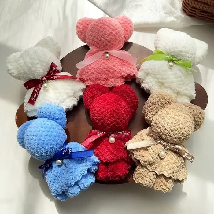 Souvenirs de serviettes ours, chèques d'ananas, cadeaux de retour de mariage, coffrets cadeaux d'anniversaire, cadeaux d'ouverture pour événements