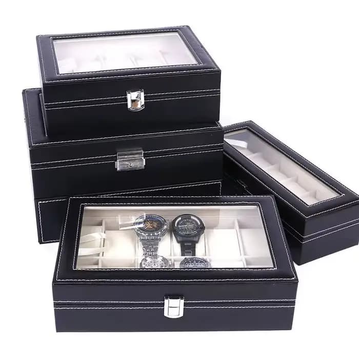 WELLZONE – boîte à bijoux multifonctionnelle de grande capacité, boîte de rangement d'accessoires haut de gamme, boîte d'organisation de lunettes de soleil en cuir