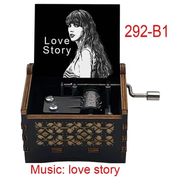 Boîte à musique miniature Love Story, mouvement à 18 notes, pour petite amie, petit ami, mari, femme, cadeau de Noël, décoration de la maison