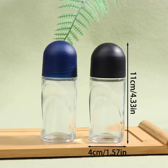 Rouleau en verre transparent HI, extra large, d'extraction d'huile de parfum, gel anti-transpiration sous les bras, test d'échantillon, huile essentielle, 50ml