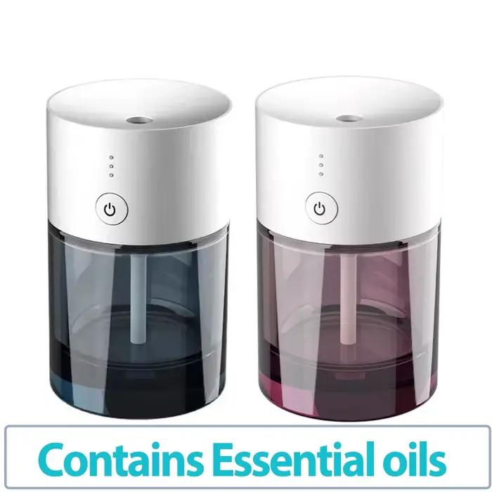 Diffuseur d'huiles essentielles portable 65ML, diffuseur d'arômes USB pour voiture, purificateur d'air en verre pour la maison, machine à parfum avec minuterie 3h, accessoire de bureau