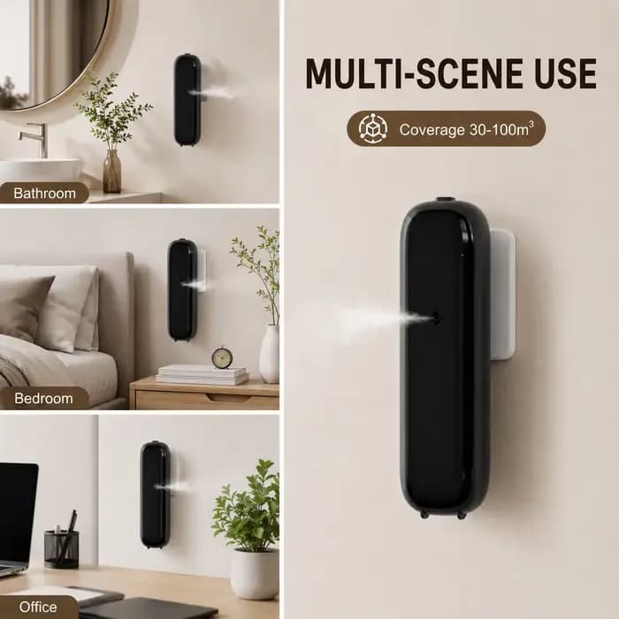 Diffuseur d'arômes intelligent, machine électrique à huiles essentielles, 100 ml, sans eau, contrôle Bluetooth, appareil de diffusion de parfum pour hôtel, maison, salle de bain