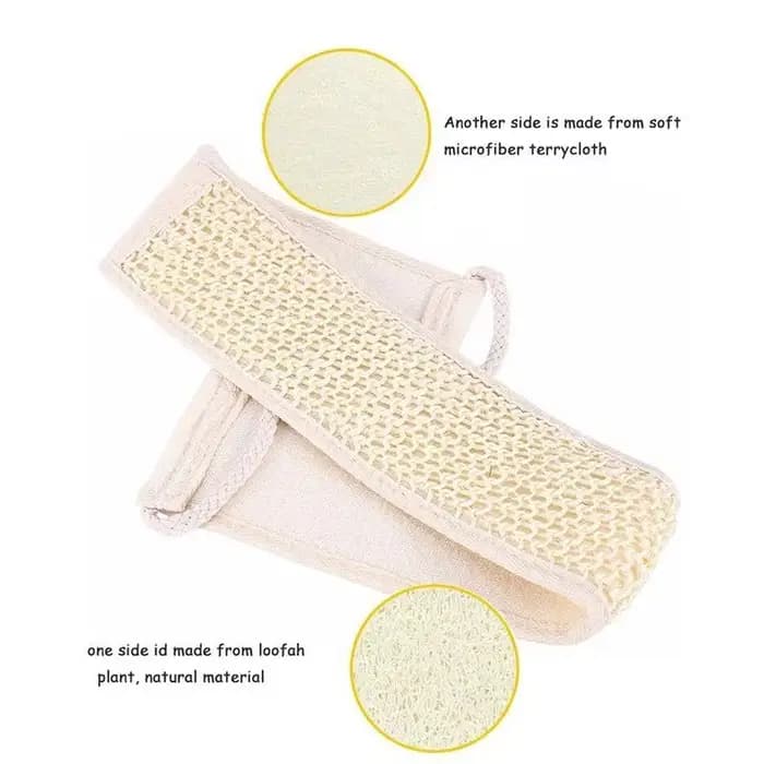 Douche de bain en luffa exfoliante douce naturelle unisexe
