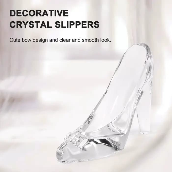 Chaussures à talons hauts Cendrillon en verre cristal, décoration d'intérieur, cadeau d'anniversaire, mariage, figurAuckland, mini-indicateur, ornement