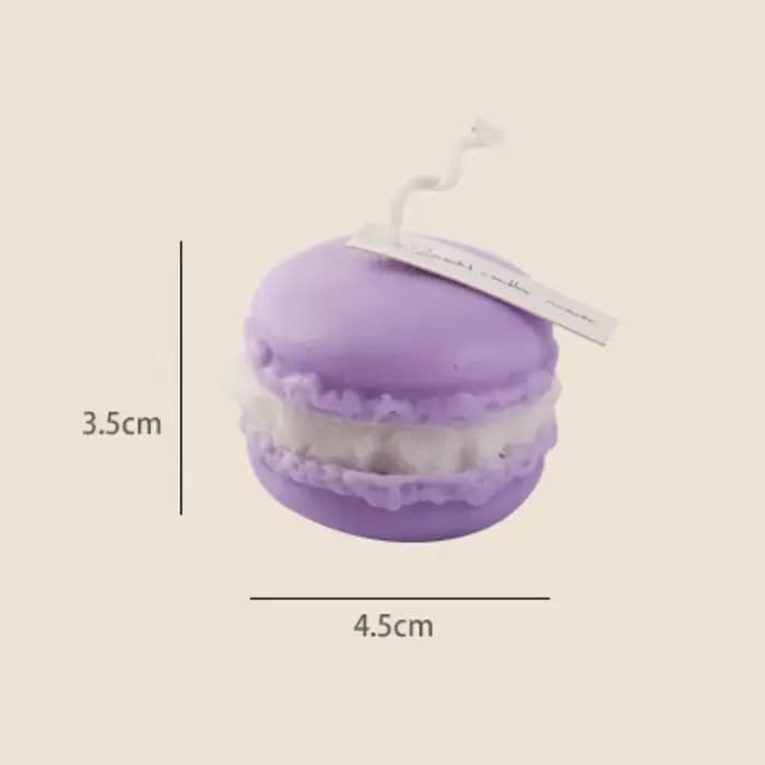 Bougies réalistes en forme de Macaron, 1/5 pièces, cire de soja parfumée pour la décoration de la maison, fête de mariage, nouvel an, atmosphère Festive, cadeaux aromatiques