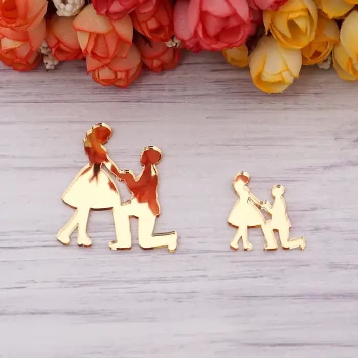 Panneaux de mariage miroir uniques, étiquettes de fête de fiançailles pour jeunes mariés, cadeaux pour invités, accessoires de Festival, décoration de mariage, cadeaux de fête