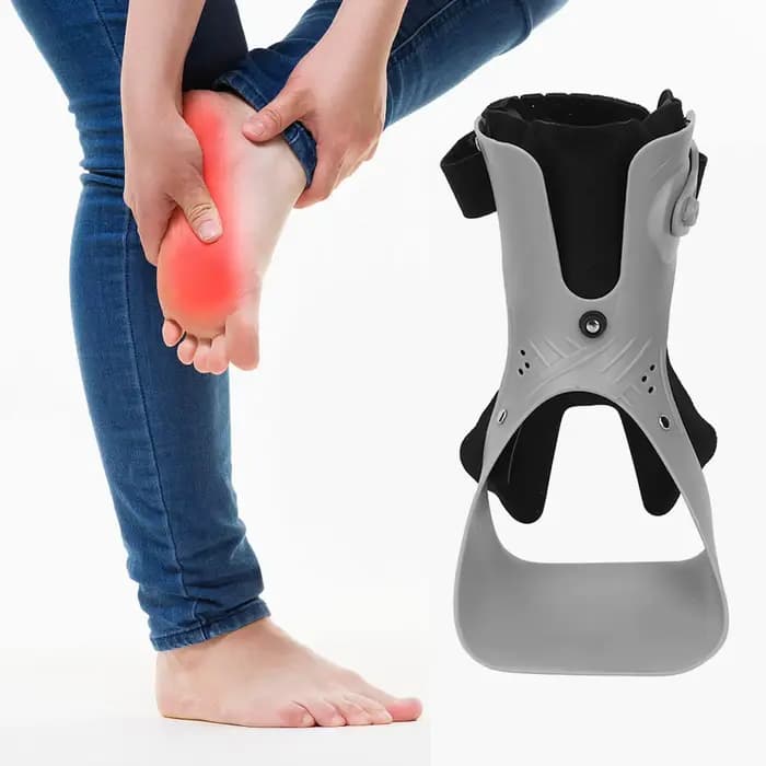 Orthèse de chute de pied, boucle réglable, Posture douce, orthèse de pied de cheville correcte pour l'hémiplégie