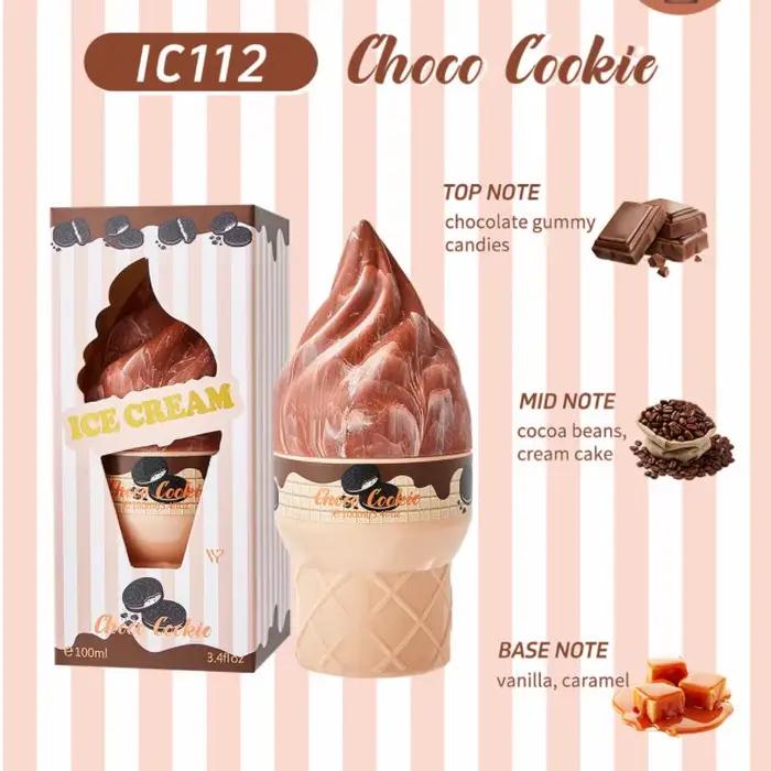 Spray parfumé Gourmand, Brume parfumée Chocolat/Bonbons de coton/Caramel Popcorn, Parfum sucré Fraise Vanille pour Femme