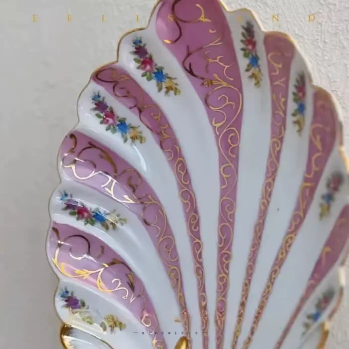 Bougeoir de décoration murale en forme de coquille fait à la main