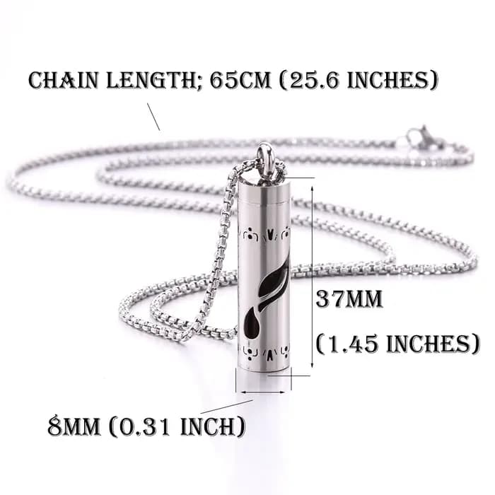 Collier d'aromathérapie diffuseur pendentif médaillon en acier inoxydable 316L arôme huiles de parfum